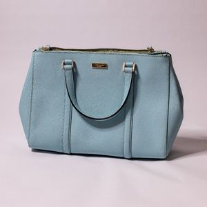 Kate Spade Eggshell Blue Leather Handbag